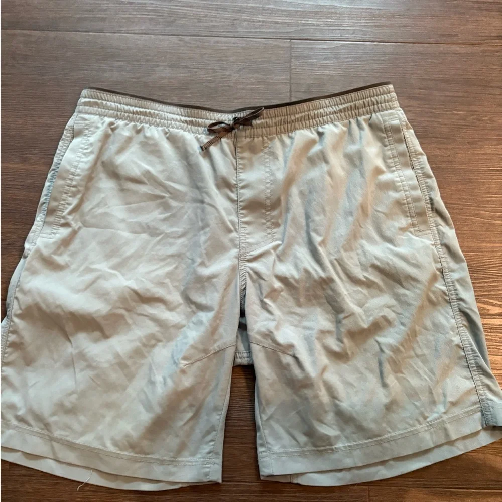 Kuhl Trekr 8” shorts light blue/green pull on‎ sz “large
